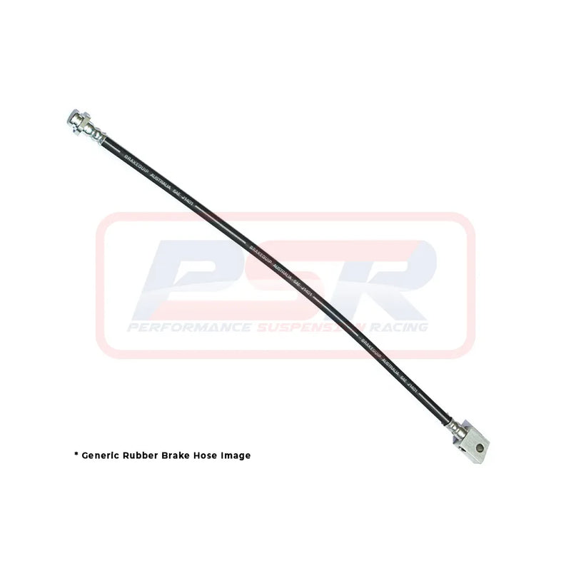 Performance Suspension Racing Rear Rubber Extended Brake Hose - SINGLE HOSE (Navara D22) — fits Nissan Navara