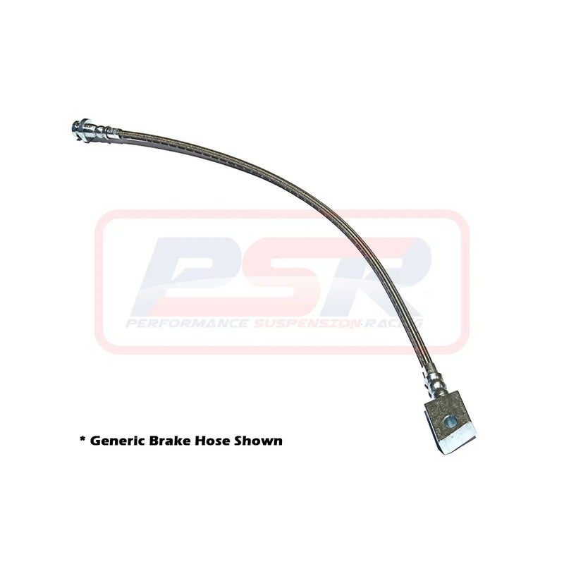 Performance Suspension Racing Rear Braided Extended Brake Hose - SINGLE HOSE (Navara D22) — fits Nissan Navara