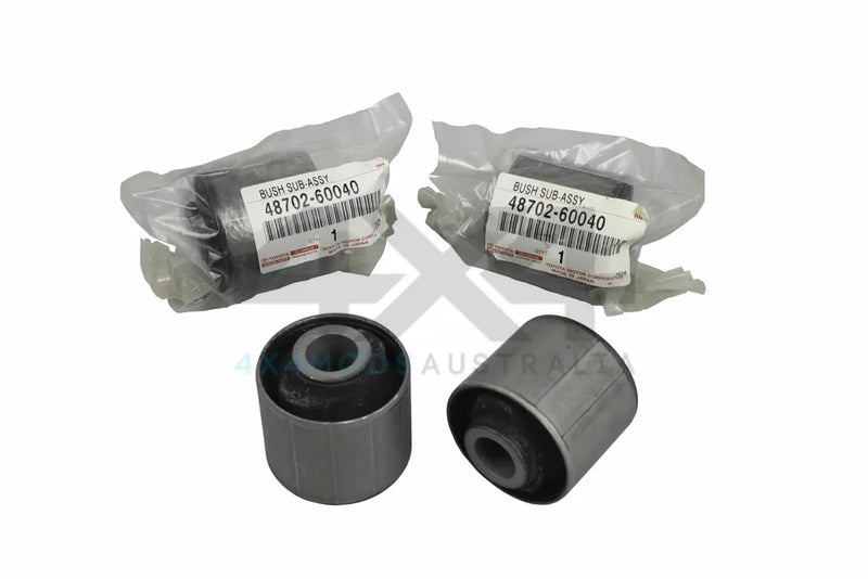 Performance Suspension Racing Genuine Rubber Rear Lower Trailing Arm Bush Set 48702-60040 (Landcruiser 70/80/105 Se...