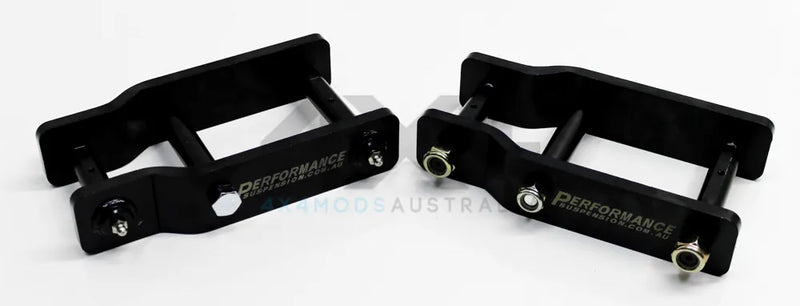 Performance Suspension Racing Extended Shackles 2in Lift (Hilux N70 05-15) — fits Toyota Hilux An10 An20 An30 Series
