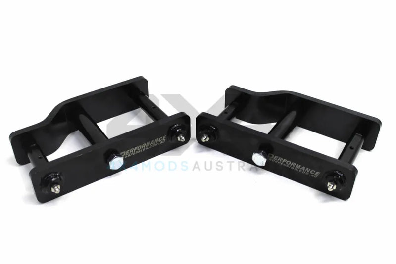 Performance Suspension Racing Extended Shackles 2in Lift (Navara D40) — fits Nissan Navara