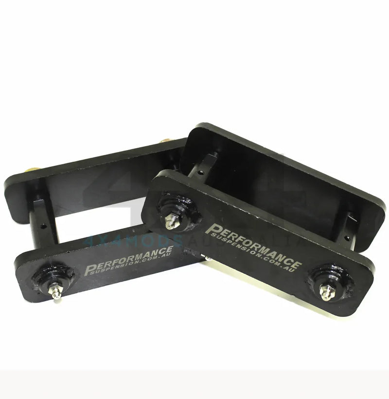 Performance Suspension Racing Extended Shackles 1in Lift (Navara D22) — fits Nissan Navara