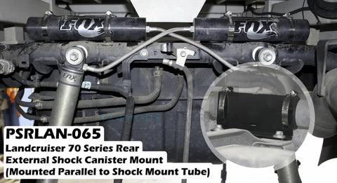 Performance Suspension Racing Rear External Shock Reservoir Mount - Shock Mount Tube (Landcruiser 70 Series) — fits...