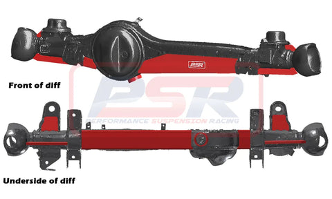 Performance Suspension Racing Front Diff Brace System - Weld on - No Center Guard (Landcruiser 70)