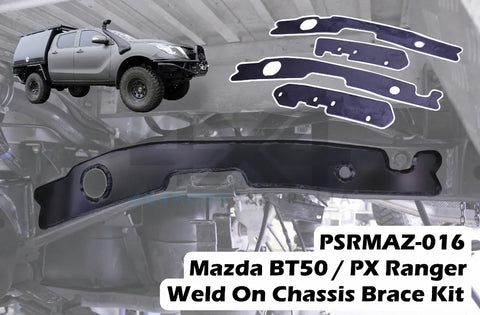 Performance Suspension Racing Weld On Chassis Brace Kit - 4 Plates (Ranger PX/BT-50 - Dual Cab) — fits Mazda BT-50 UP