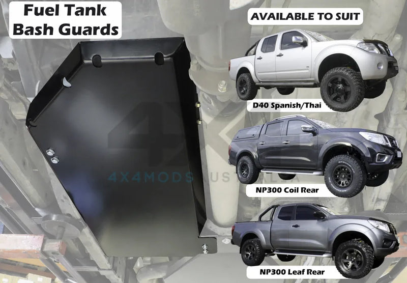 Performance Suspension Racing Fuel Tank Guard (Navara D40) — fits Nissan Navara
