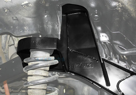 Performance Suspension Racing Front Raised Shock Tower System - 75mm Weld in with Pin Shock Mounting (Patrol GQ-GU)...