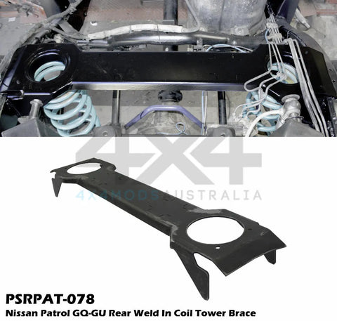 Performance Suspension Racing Rear Weld in Coil Tower Brace (Patrol GQ-GU) — fits Nissan Patrol GQ