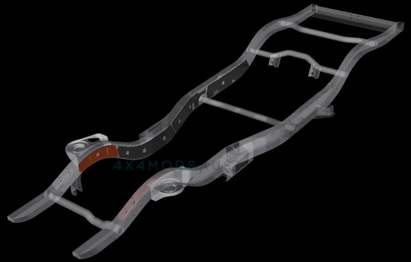 Performance Suspension Racing Chassis Side Weld On Engine Mount Plate (Patrol GQ-GU) — fits Nissan Patrol GQ