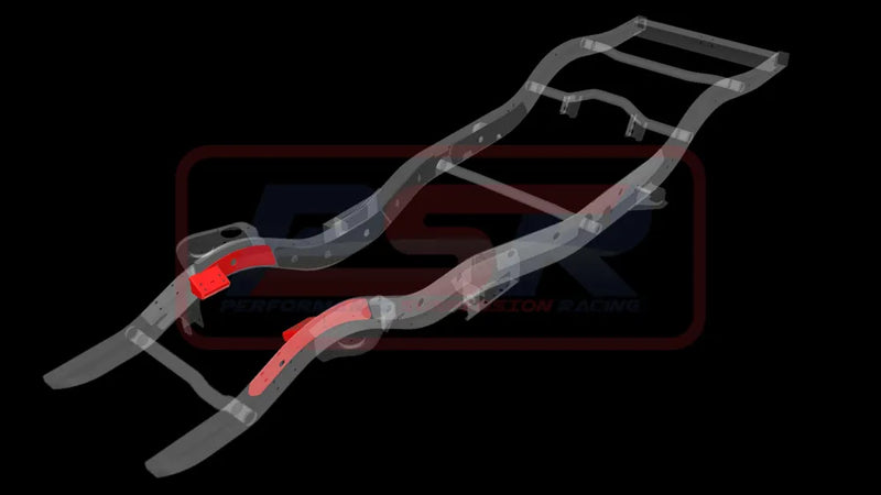 Performance Suspension Racing Chassis Side Weld On HD Engine Mounts - Suits OE 4 bolt Mount Only or HD Engine Mount...