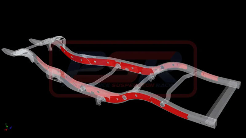 Performance Suspension Racing Chassis Bracing for Wagon Standard Arm Internal-External (Patrol GQ-GU) — fits Nissan...