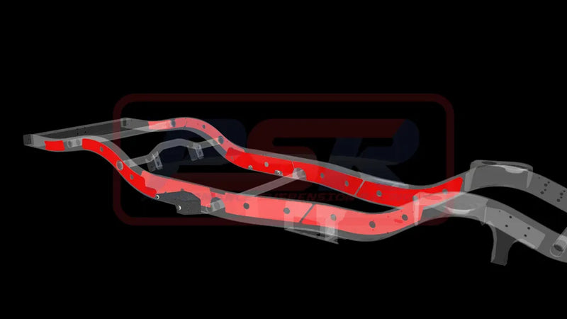 Performance Suspension Racing Chassis Bracing for Wagon Long Arm Internal-External (Patrol GQ-GU) — fits Nissan Pat...