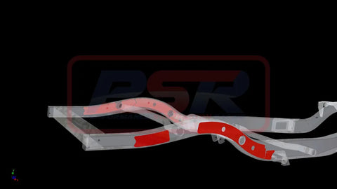 Performance Suspension Racing Chassis Bracing for Wagon Rear External (Patrol GQ-GU) — fits Nissan Patrol GQ