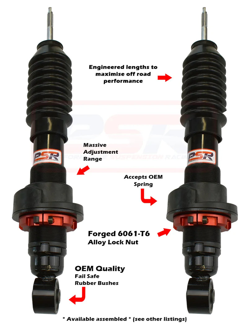 Performance Suspension Racing TTG Front 2-3" Adjustable Shock Absorber - PAIR (Navara D40/NP300/Pathfinder R51)