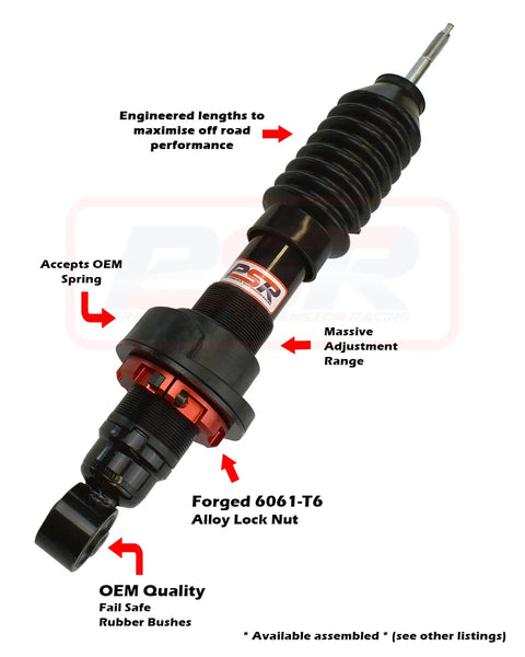 Performance Suspension Racing TTG Front 2-3" Adjustable Shock Absorber (Navara D40/NP300/Pathfinder R51)