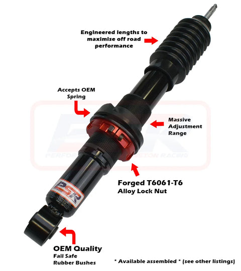 Performance Suspension Racing TTG 2-4" Front Adjustable Shock Absorber (Colorado RG/D-Max 1-2-3/BT-50 TF 21+) — fit...