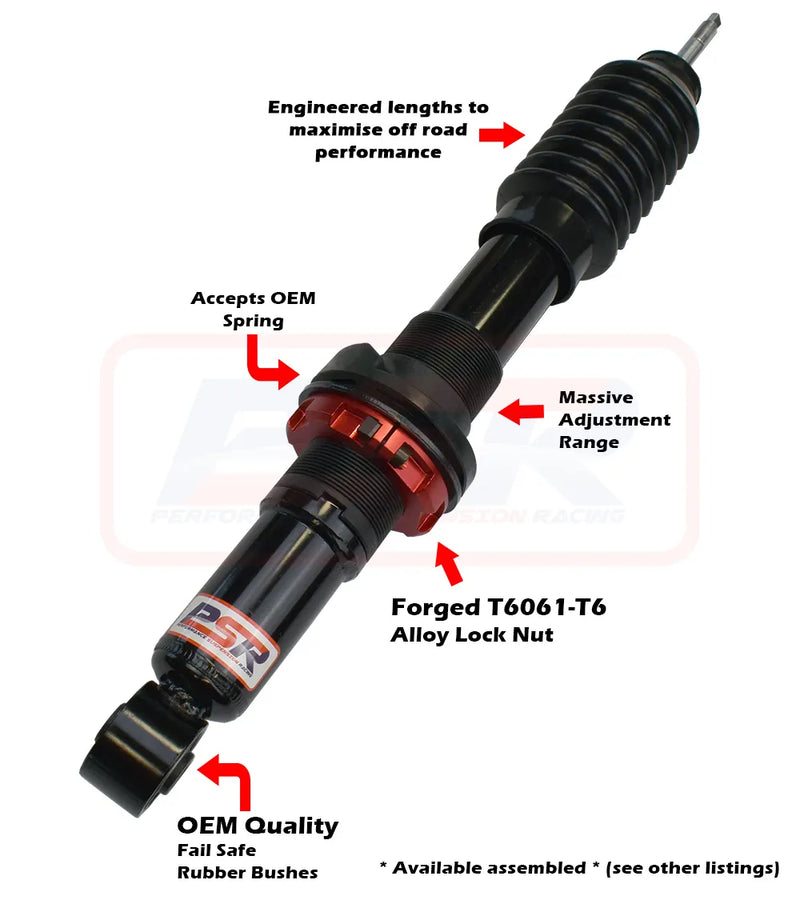 Performance Suspension Racing TTG 2-4" Front Adjustable Shock Absorber (Colorado RG/D-Max 1-2-3/BT-50 TF 21+) — fit...