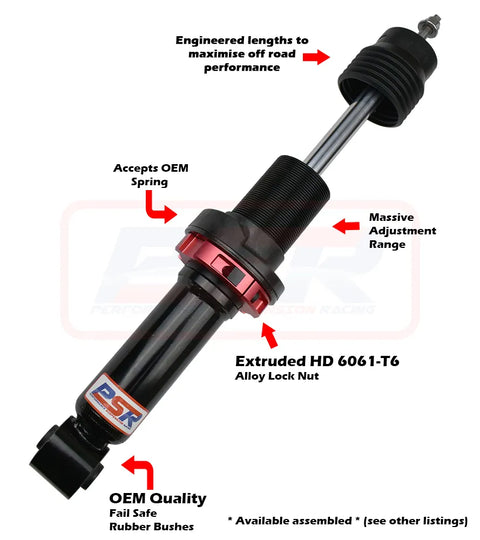 Performance Suspension Racing TTG Front 2-3" Adjustable Shock Absorber (Triton ML - MR) — fits Toyota Hilux An120 A...