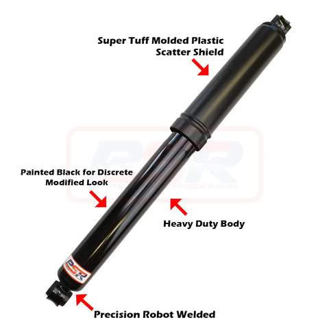 Performance Suspension Racing TTG Rear Shock Absorber 570mm Open Small Eye 16mm Bush Ends — fits Toyota Hilux An120...