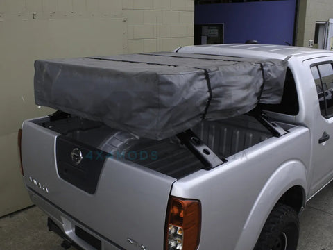 Performance Suspension Racing Roof Top Tent Complete Tilt System - Full kit, Baja Tub Rack Style — fits Toyota Hilu...