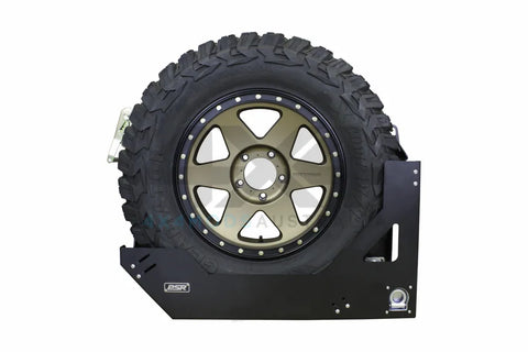 Performance Suspension Racing Universal Vertical Spare Tyre Mount - Suits 33-37in Tyre