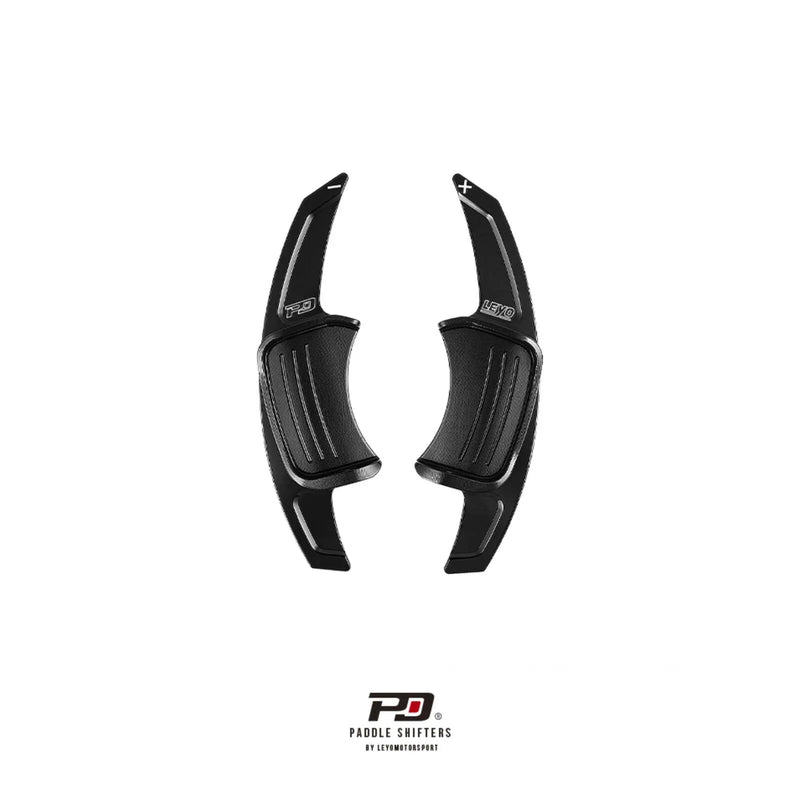 Leyo Motorsport Billet Paddle Shifter Extensions Black (A3/A7) — fits Audi Rs5