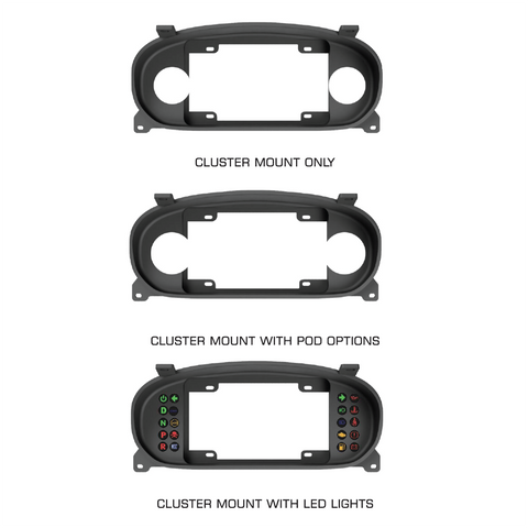 PowerTune Digital Cluster Mount (Civic EJ-EK-EL-EM-EN 95-00) — fits Honda Civic