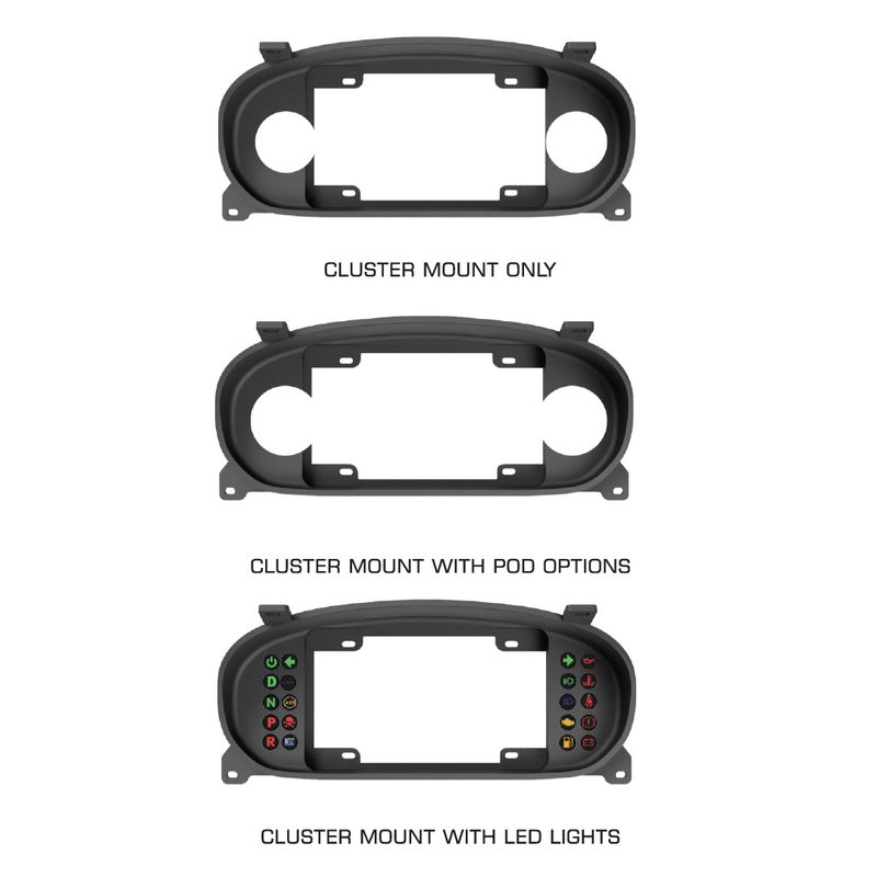 PowerTune Digital Cluster Mount (Civic EJ-EK-EL-EM-EN 95-00) — fits Honda Civic