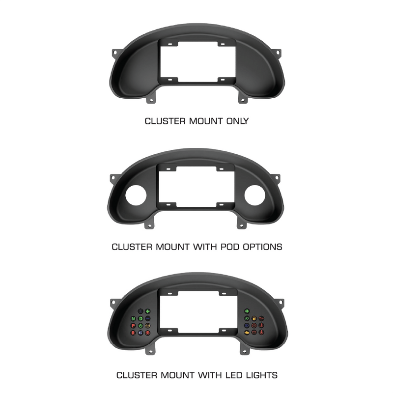 PowerTune Digital Cluster Mount (Corvette 6th Gen) — fits Chevrolet Corvette