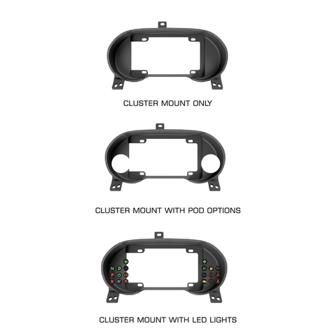 PowerTune Digital Cluster Mount (EVO X) — fits Mitsubishi Evo