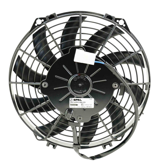 Spal 09in Fan Skew Blade Push 12V (590CFM) (52mm Deep)