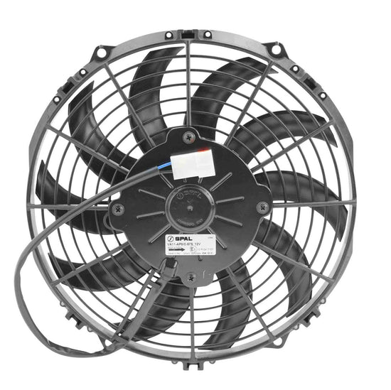 Spal 10in Fan Skew Blade Pull 12V (708CFM) (52mm Deep)