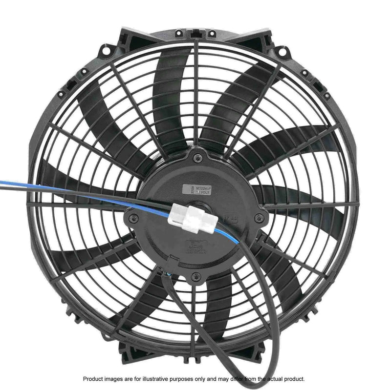 PWR 12" Fan Skew Blade Pull 12V Extreme Performance 1328CFM 88mm Deep