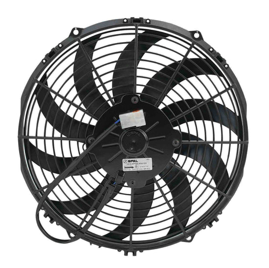 Spal 12in Fan Skew Blade Pull 12V (909CFM) (52mm Deep)
