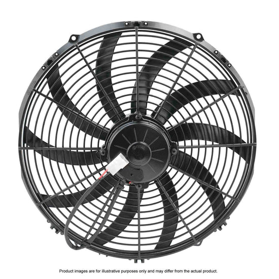 Spal 16in Fan Skew Blade Pull 12V Brushless (1858CFM)