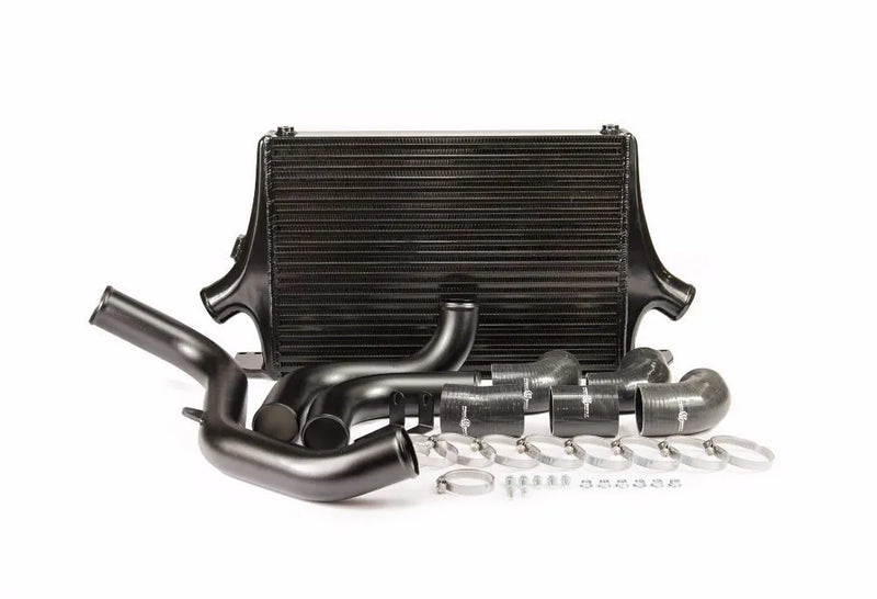 Process West Front Mount Intercooler Kit (Focus ST) Black Core — fits Ford Focus Gen 3