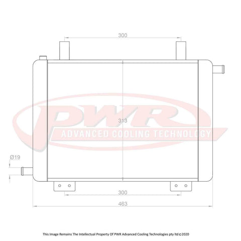 PWR 26mm Heat Exchanger (Monaro 01-02)