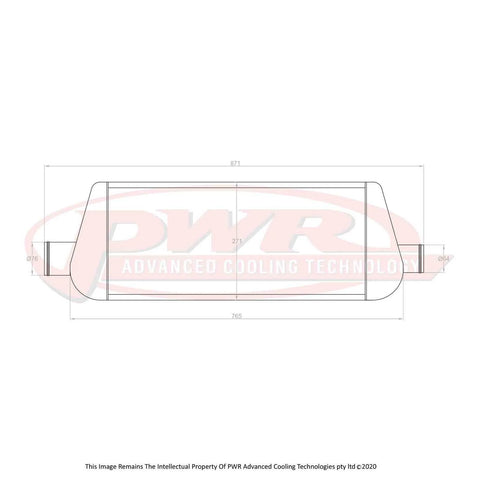 PWR 81mm Intercooler (Supra/Commodore 89) — fits Toyota Supra