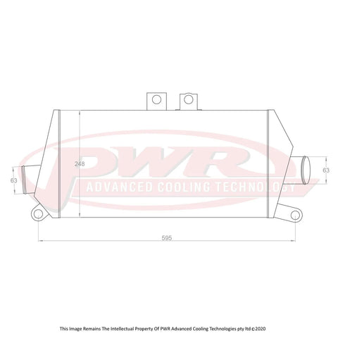 PWR 68mm Intercooler (Evo 2-3 94-96)