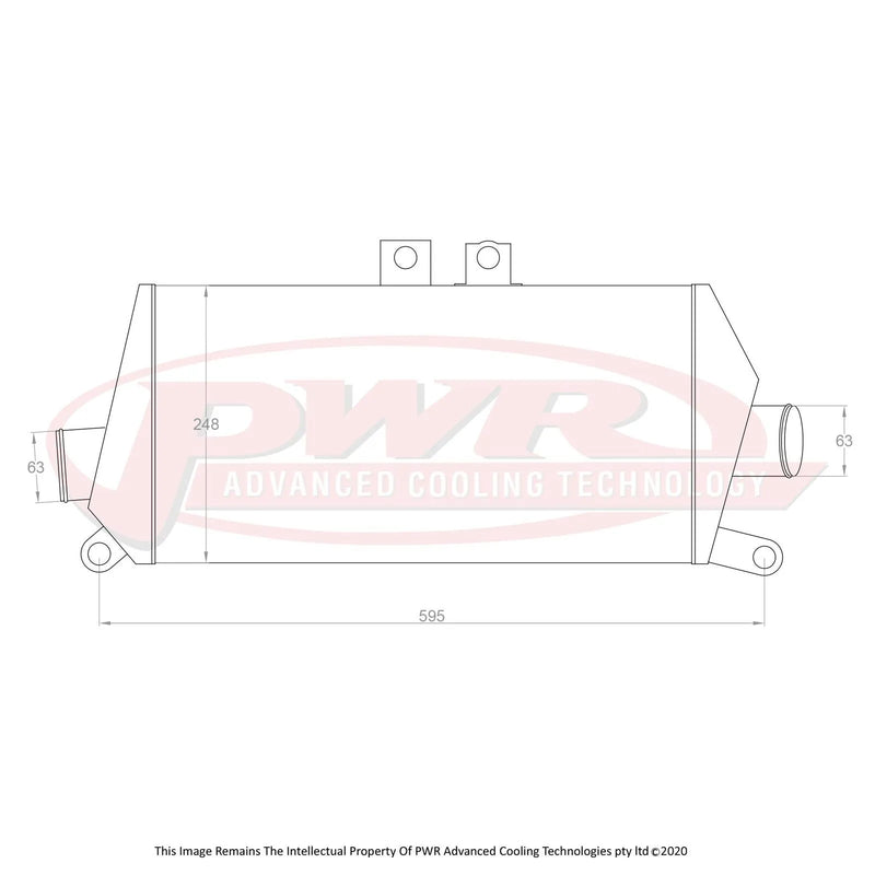 PWR 68mm Intercooler (Evo 2-3 94-96)
