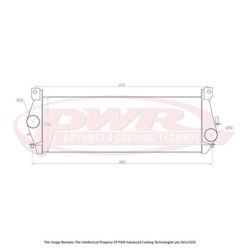 PWR PWI5916 55mm Intercooler (Defender 98-06) | Kren Offroad NZ
