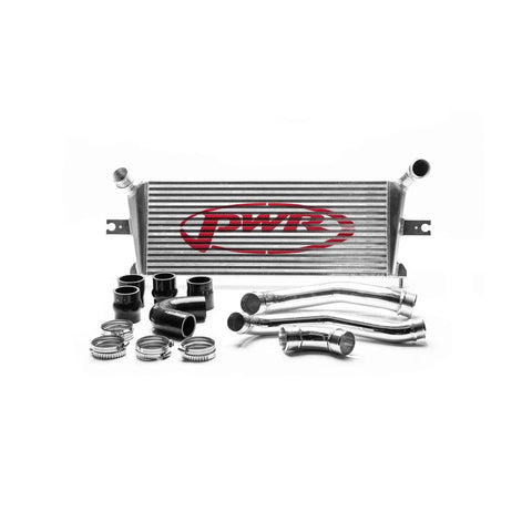 PWR 55mm Intercooler & Pipe Kit (Colorado RG 2.8L 14+) - Polished — fits Holden Colorado