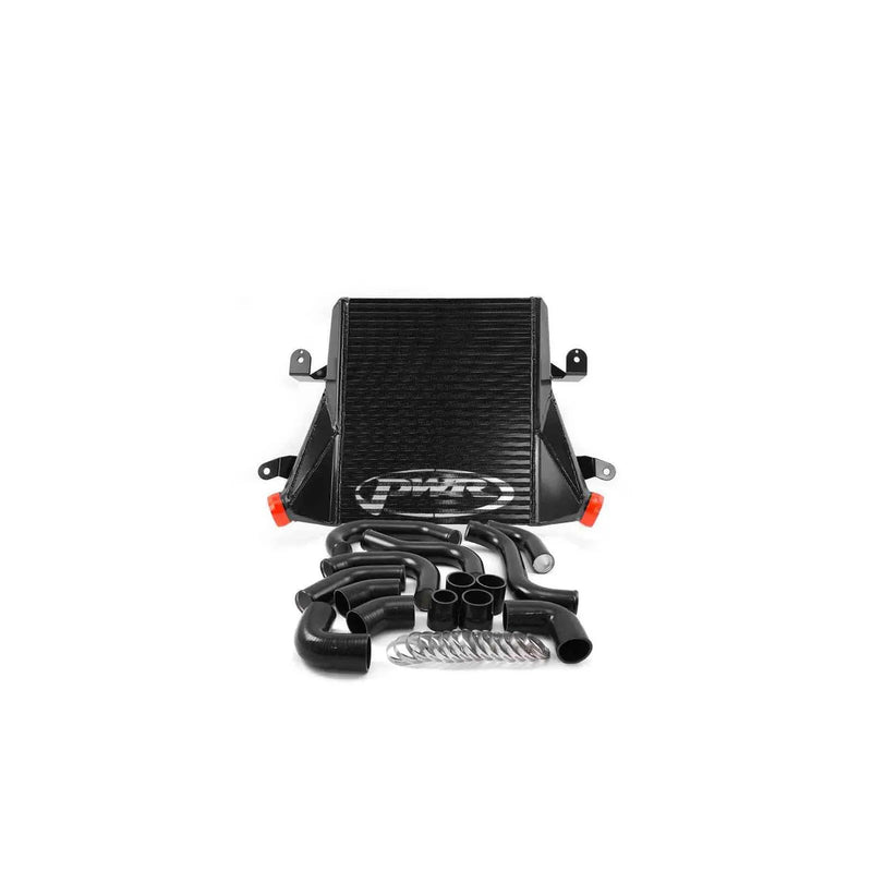 PWR Stepped Core Intercooler & Pipe Kit (Falcon FG XR6/F6 08-14) - Stealth Black Powder Coat — fits Ford Falcon Xr6