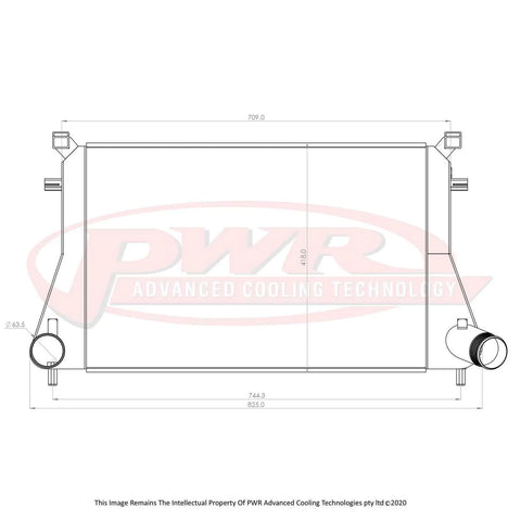 PWR 55mm Intercooler - L/W Elite Core (Golf MK7 12+) — fits Volkswagen Golf Gti