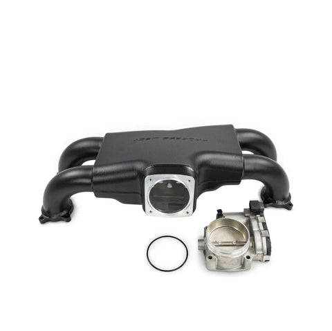 Process West Stock Throttle Orientation suit Bosch 74mm DBW Throttle Body (WRX 06-14/STI 06-21) - Black Finish — fi...