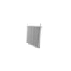 PWR Trans Oil Cooler - 280 x 255 x 19mm 3/8" Hose Barb suits 11" SPAL Fan - Raw