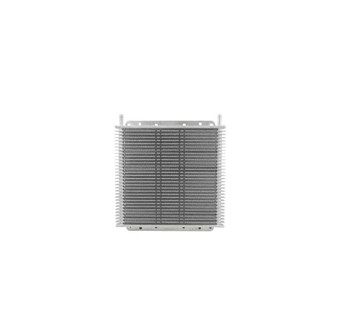 PWR Trans Oil Cooler - 280 x 255 x 19mm 3/8" Hose Barb suits 11" SPAL Fan - Raw