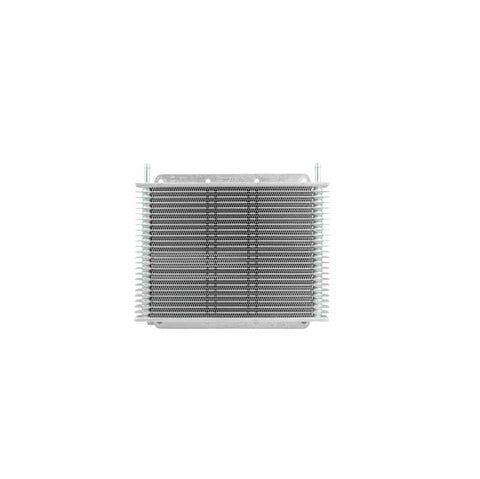 PWR Trans Oil Cooler - 280 x 200 x 19mm 5/16" Hose Barb suits 9" SPAL Fan - Black Powder Coat