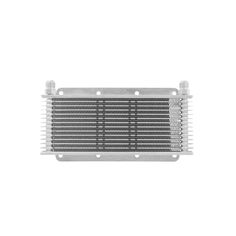 PWR Trans Oil Cooler - 280 x 110 x 19mm -8 AN fittings Raw