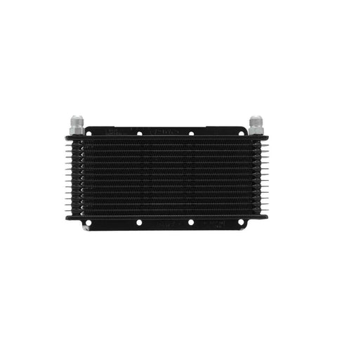 PWR Trans Oil Cooler - 280 x 110 x 19mm -8 AN fittings Black Powder Coat